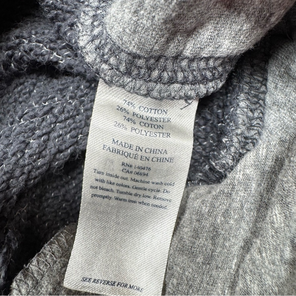Faherty Whitewater Sweatshorts Men’s Large Granite Grey Herringbone Cotton Blend - Picture 7 of 11